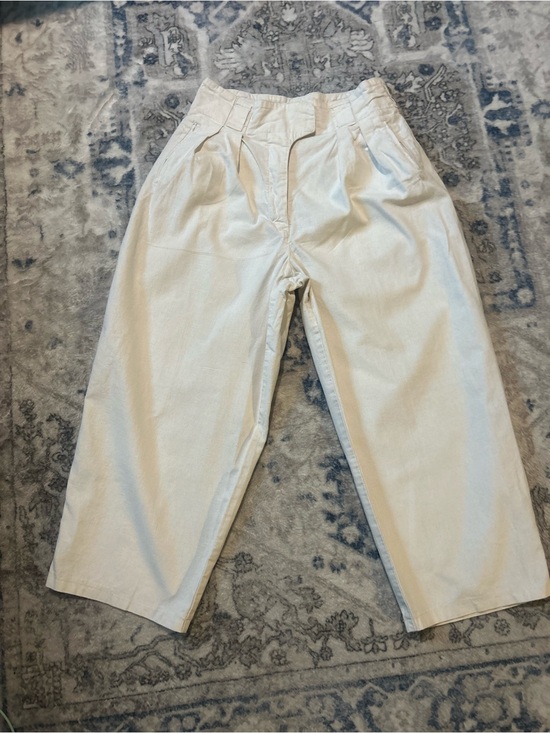 Crazy Horse Pants - Crazy Horse”Old School” Casual Pleated Wide-Leg Pants - Cream
